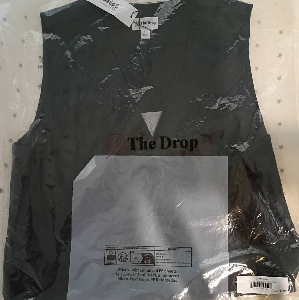 NWT The Drop Linen Vest S Small - Picture 9 of 10